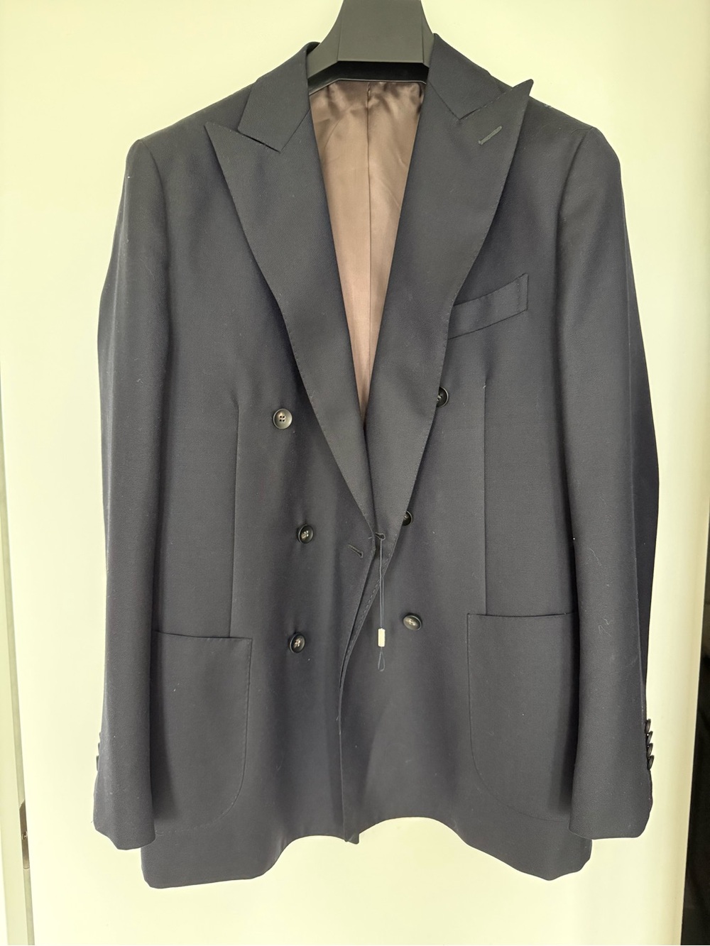Suitsupply Double-Breasted Navy Sport Coat